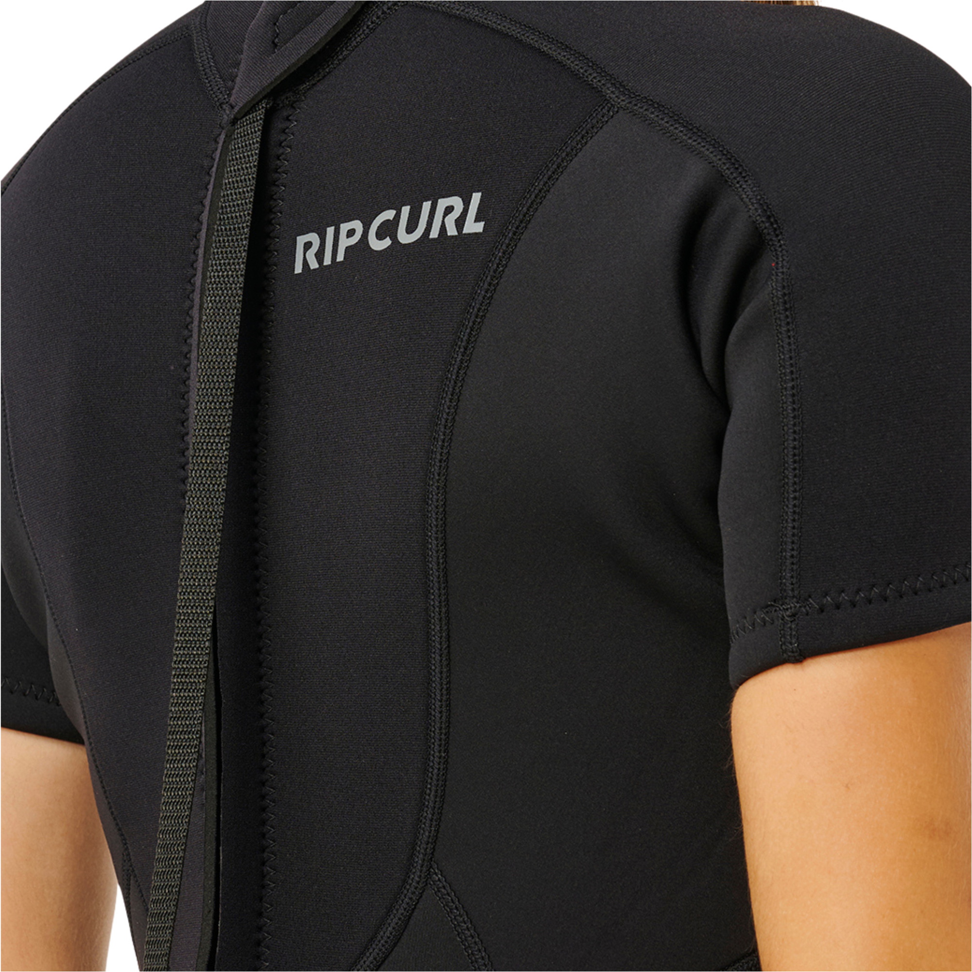 2026 Rip Curl Frauen Trad 2mm R&uuml;ckenrei&szlig;verschluss Shorty Neoprenanzug 14LWSP - Black